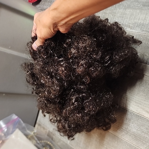 Costume hippie curly wig - Picture 3 of 5